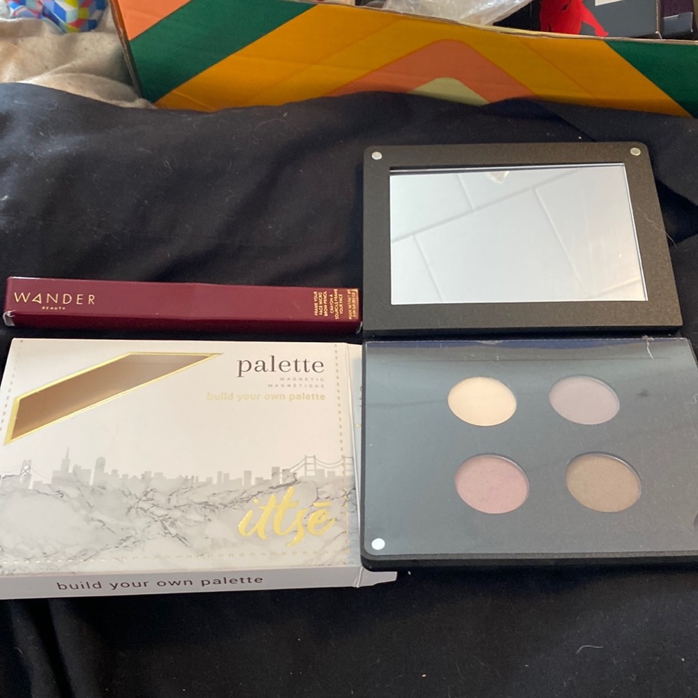 4-color “make your own palette” by ittse, w/a Wander “frame your face” brow set.
